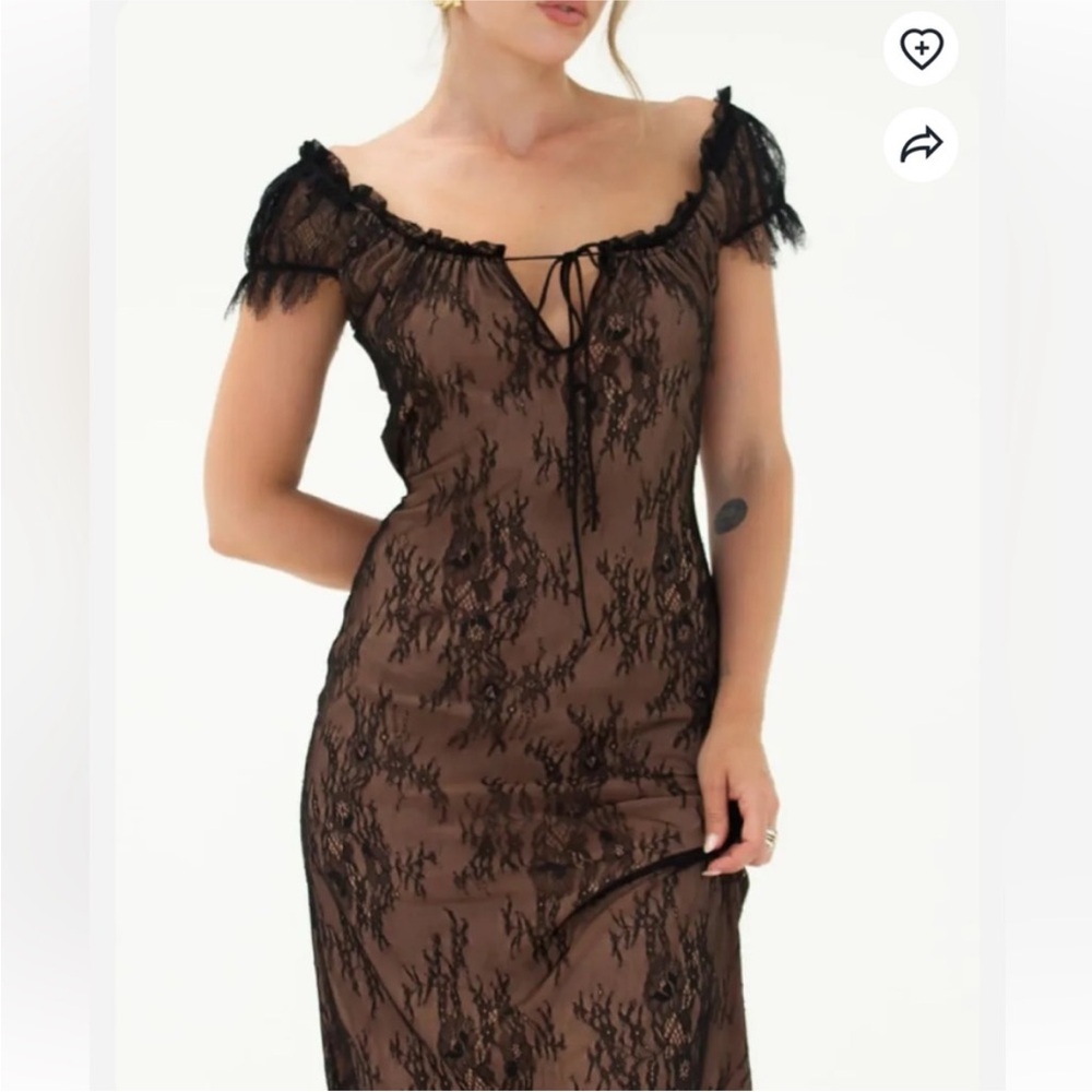 Rumored Victorian Midi Dress - Picture 3 of 5